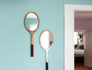 Tennis racket mirrors