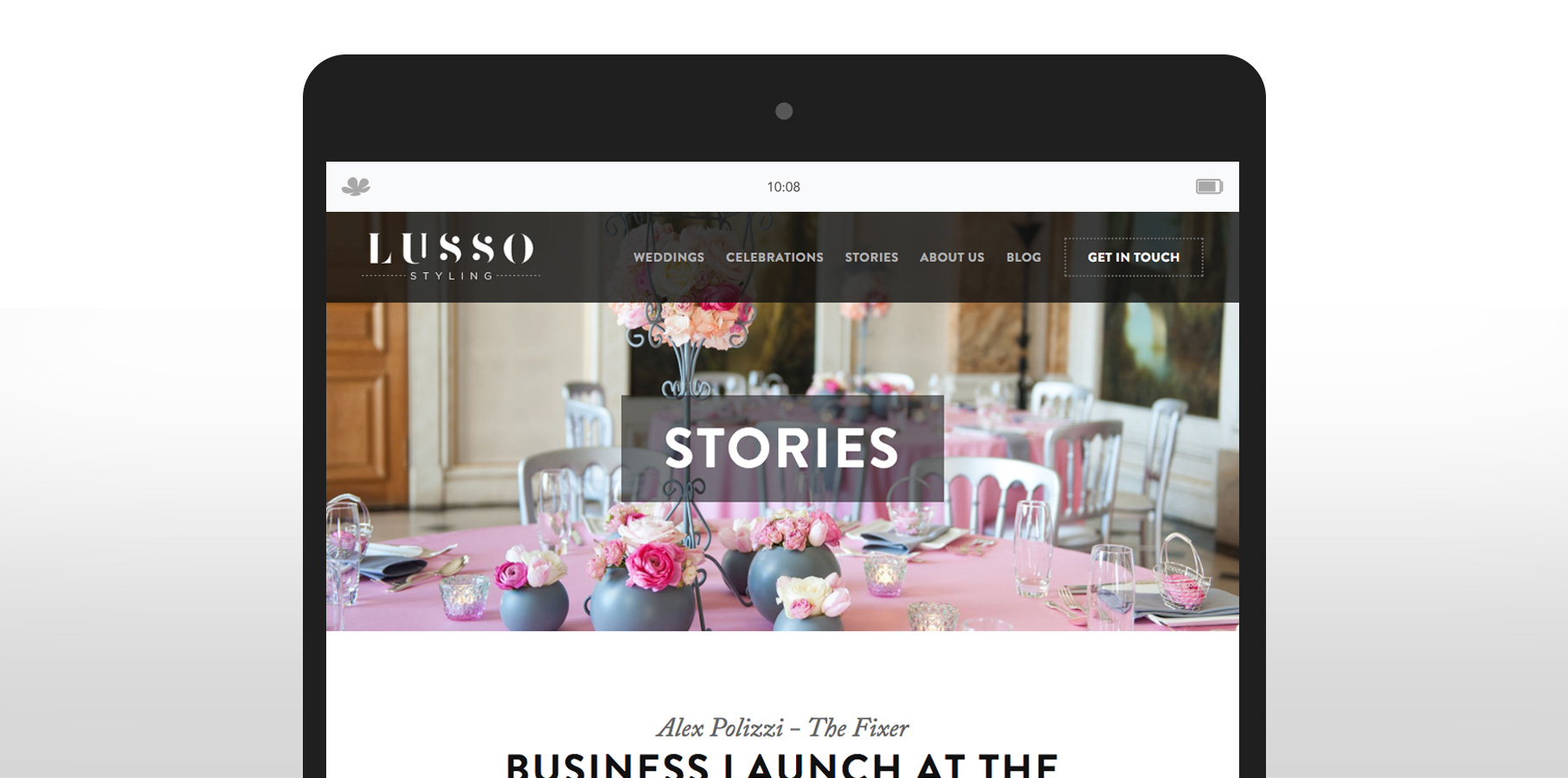 Ipad with Lusso Styling