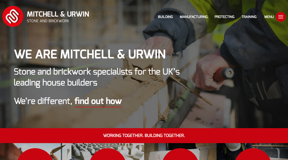 mitchell & urwin website homepage