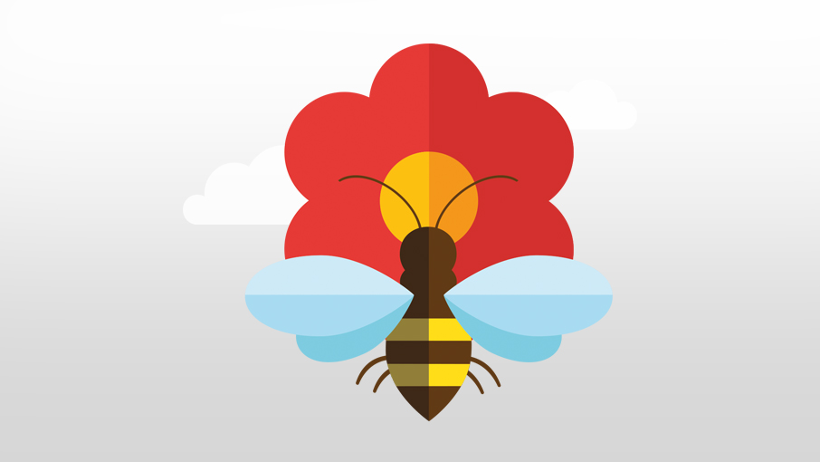 eco-schools bee icon illustration