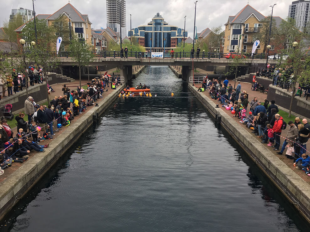 Duck race MediaCityUK