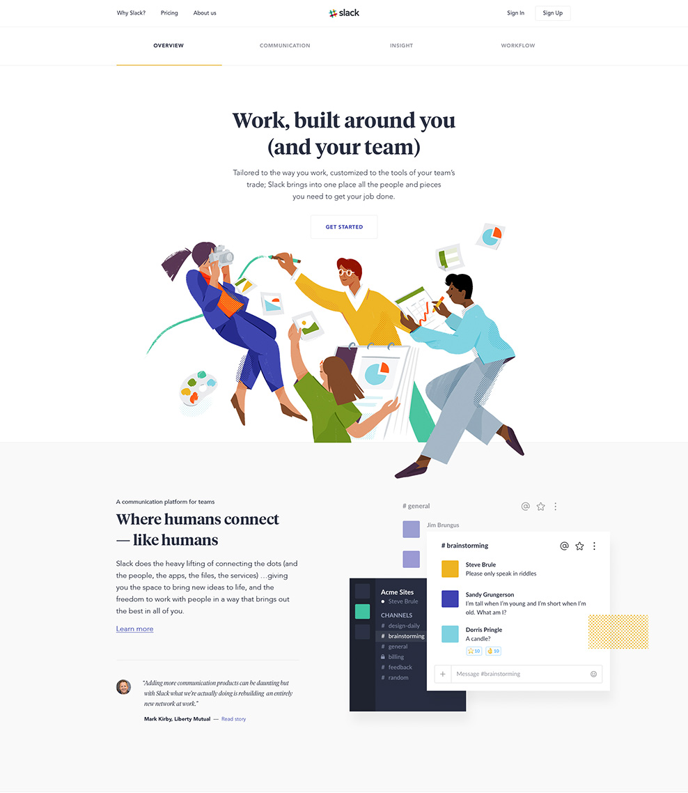 Slack - Web Design Inspiration