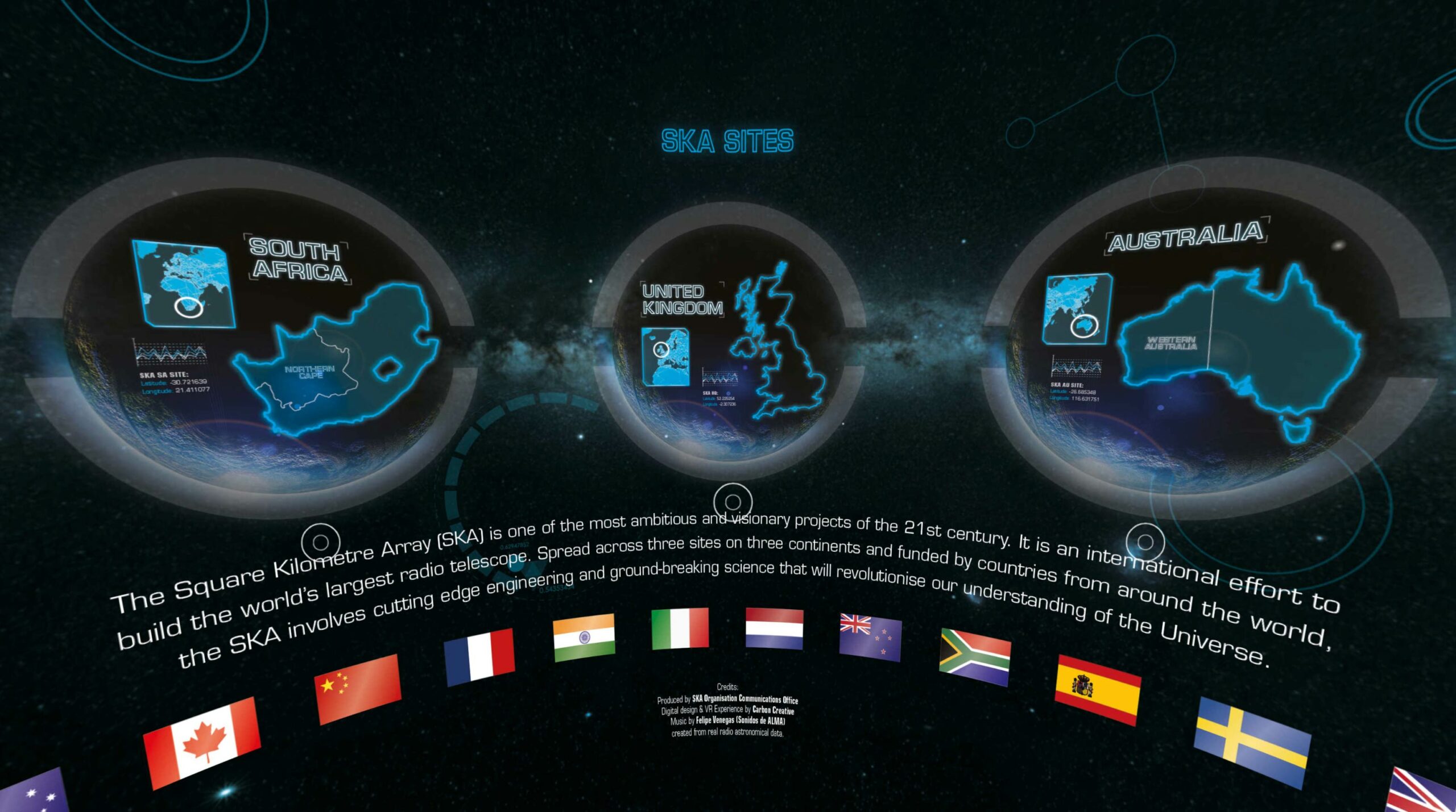 SKA Virtual Universe website screen shot
