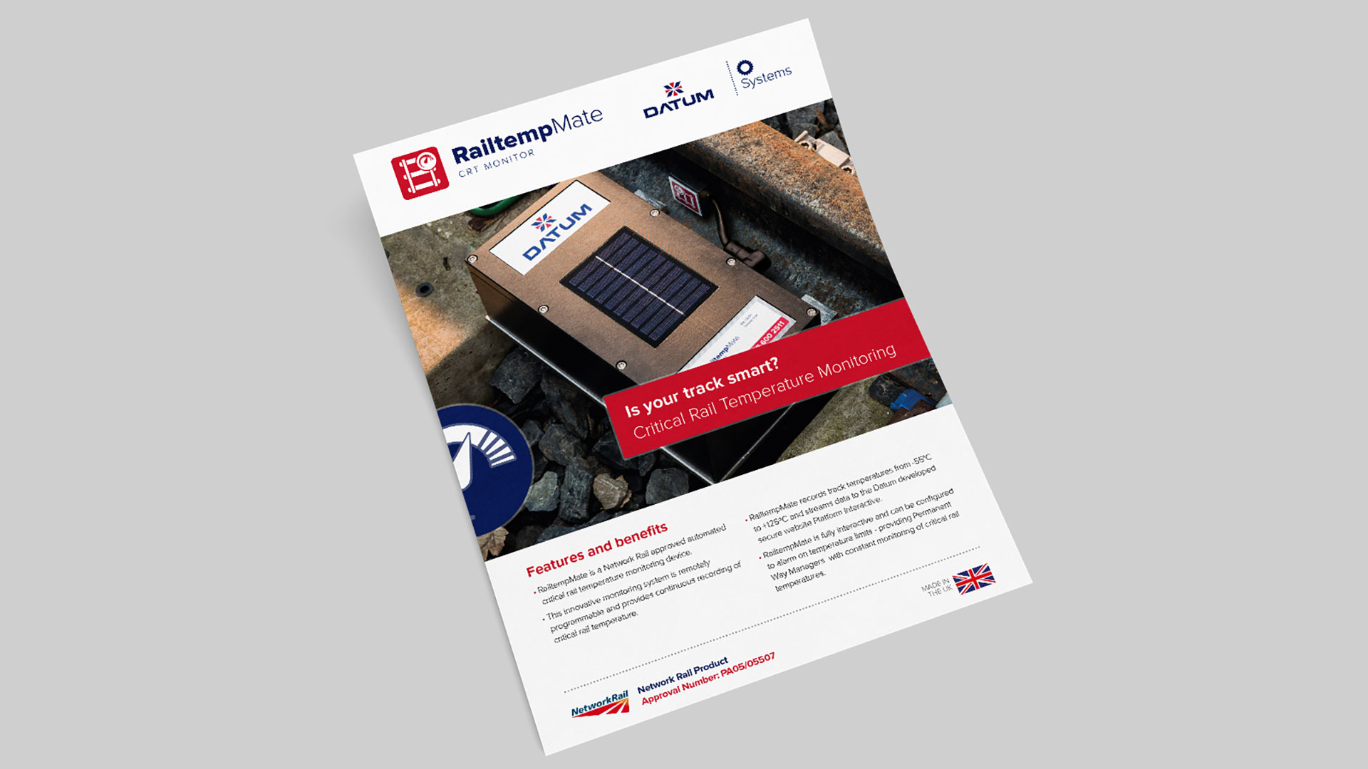 Datum Railtemp Leaflet