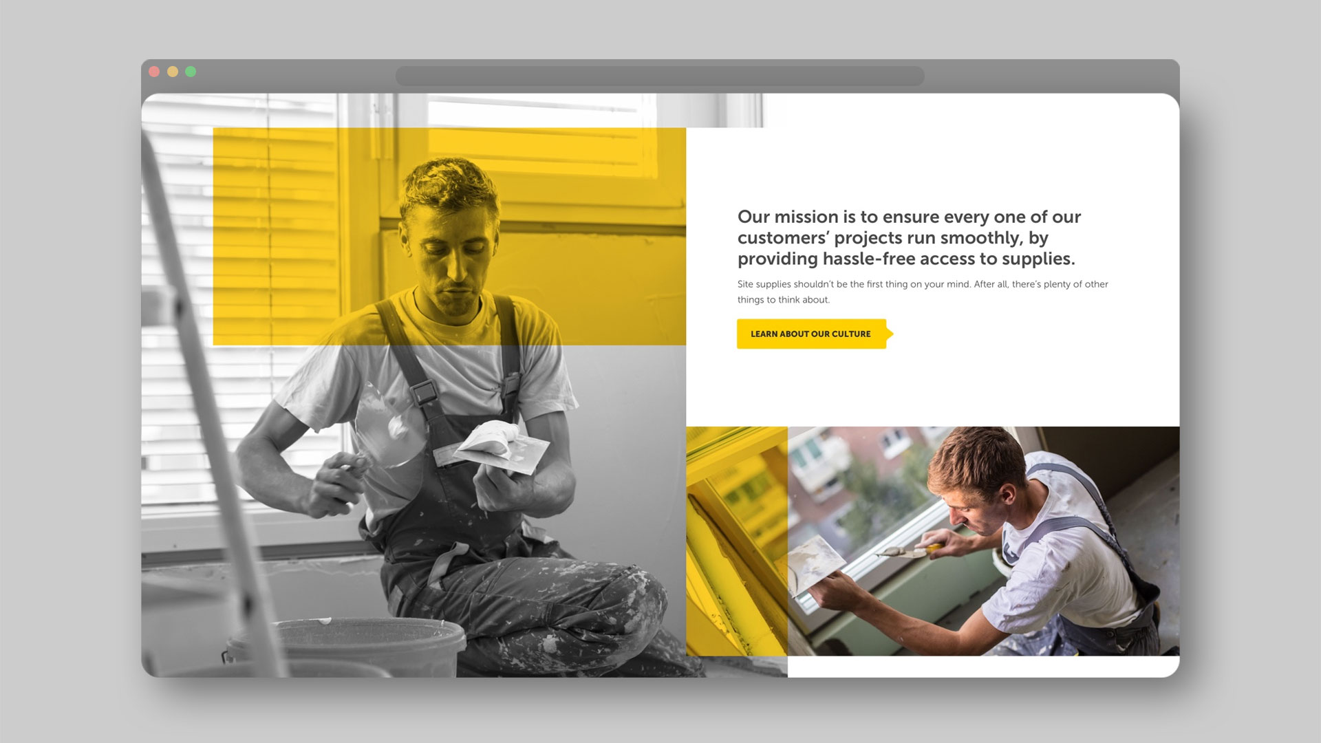 Interfix website inner page