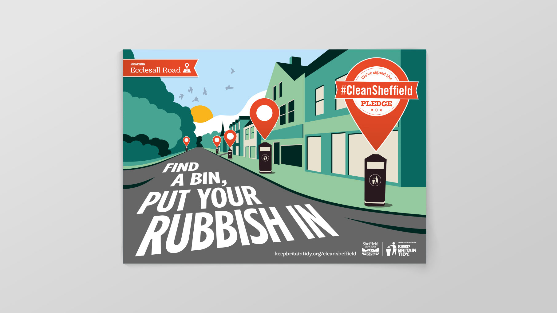 Keep Britain Tidy Clean Sheffield graphics 1