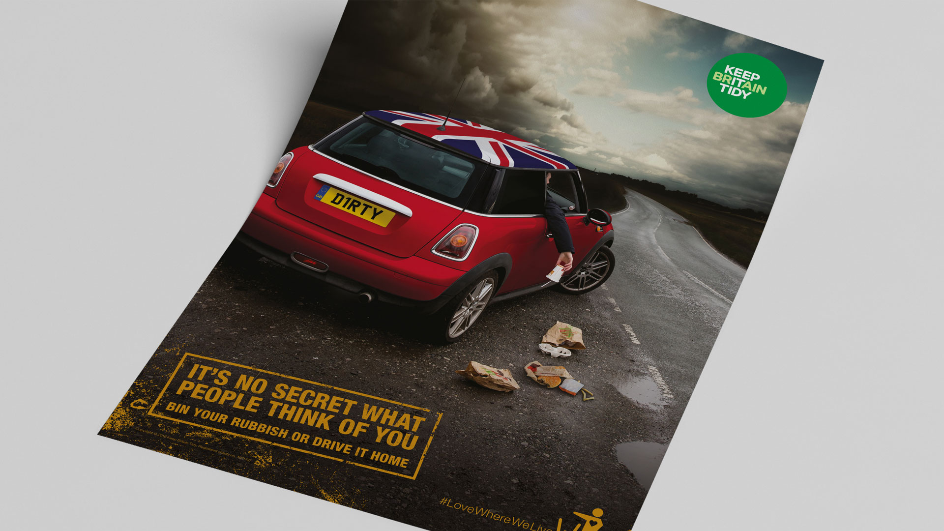 Keep Britain Tidy Vehicle Litter Campaign leaflet
