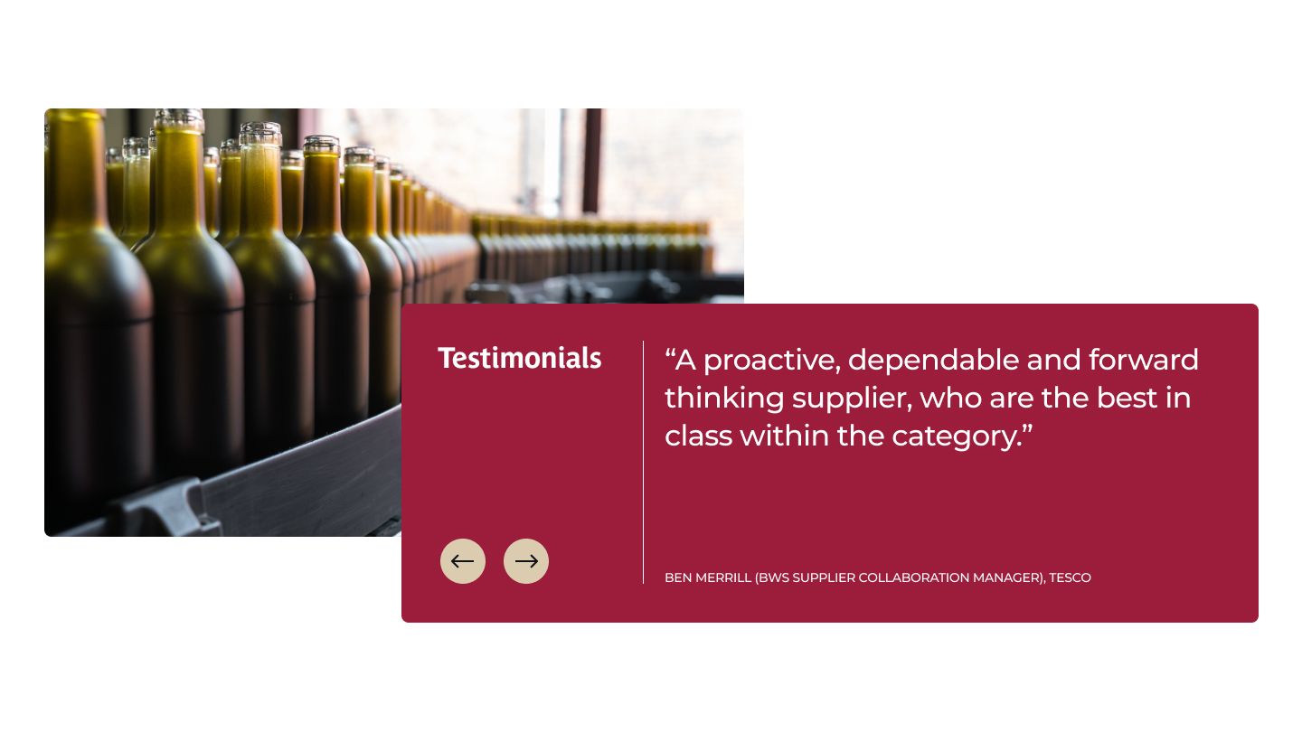An image showing a testimonial component on the Kingsland website.