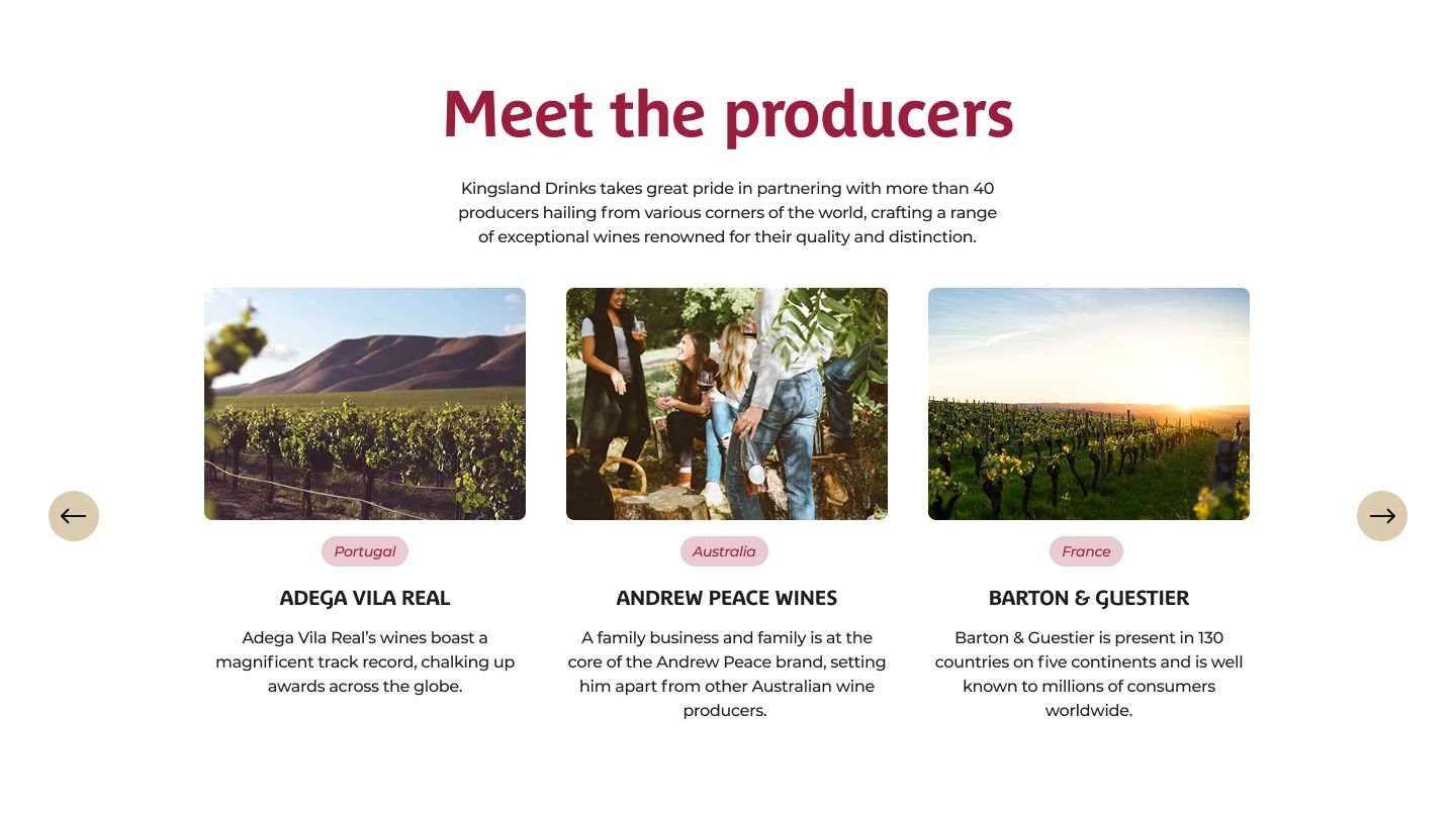 An image showing an article card component on the Kingsland website.