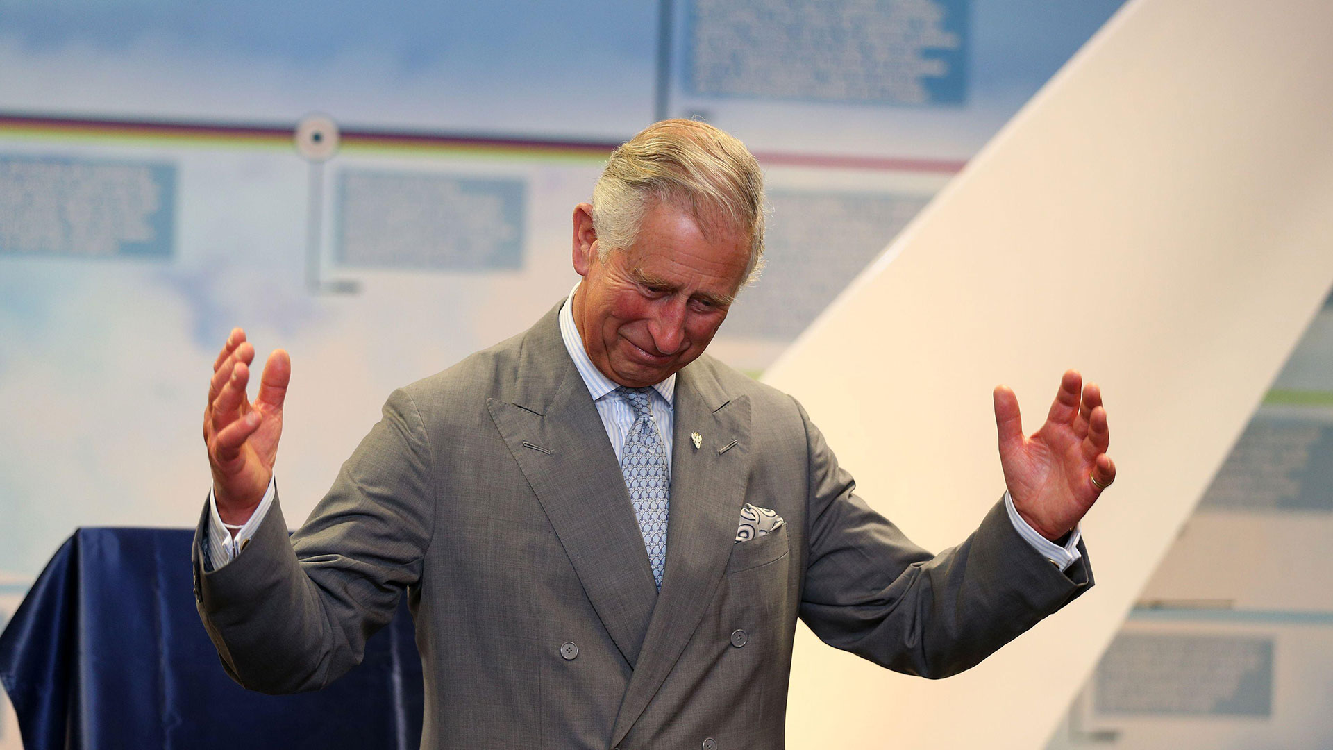 Prince Charles officially opens the Airbus Visitor Centre in Broughton