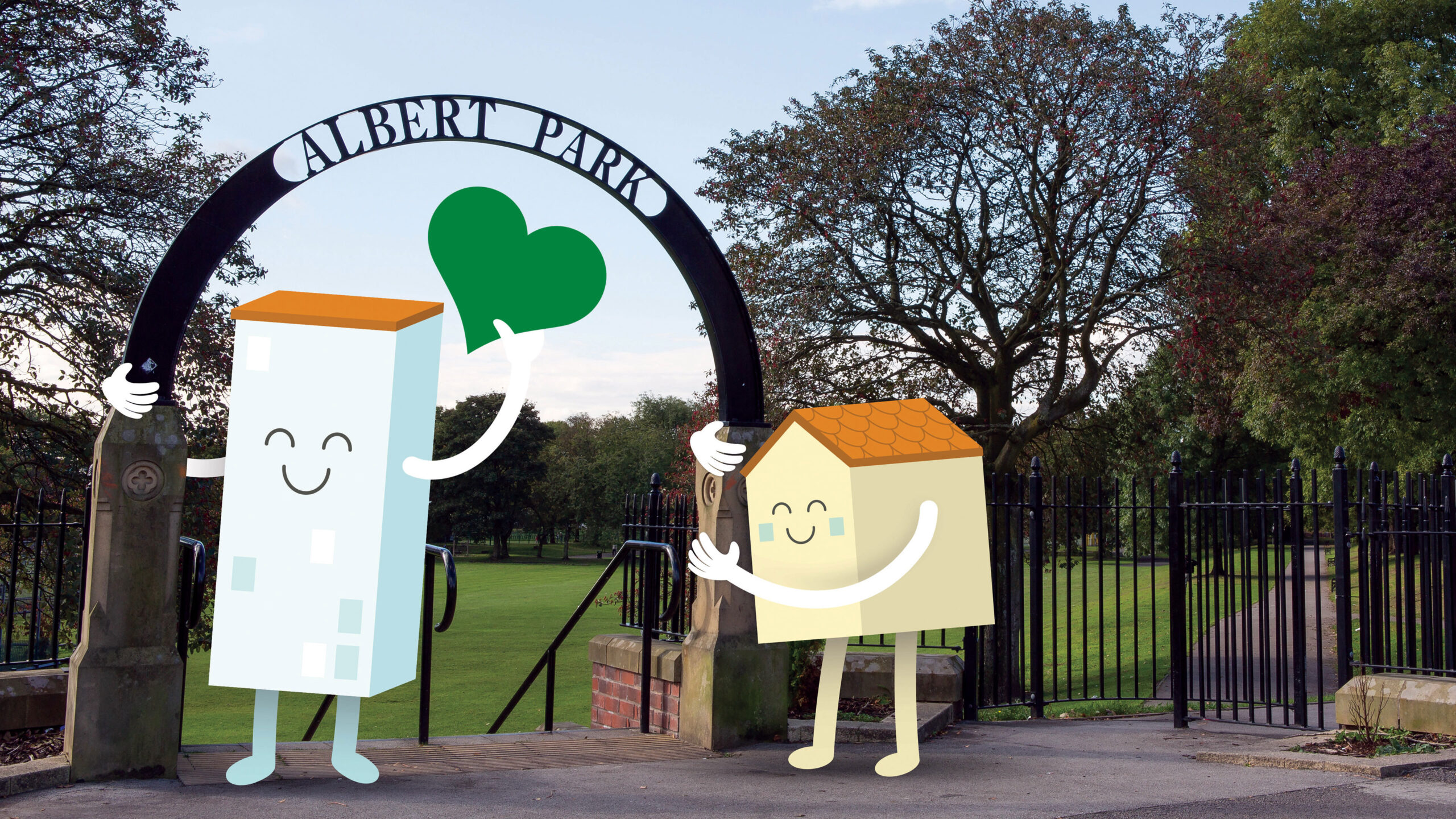 Salix Homes Love Your Neighbourhood campaign Albert Park mock up