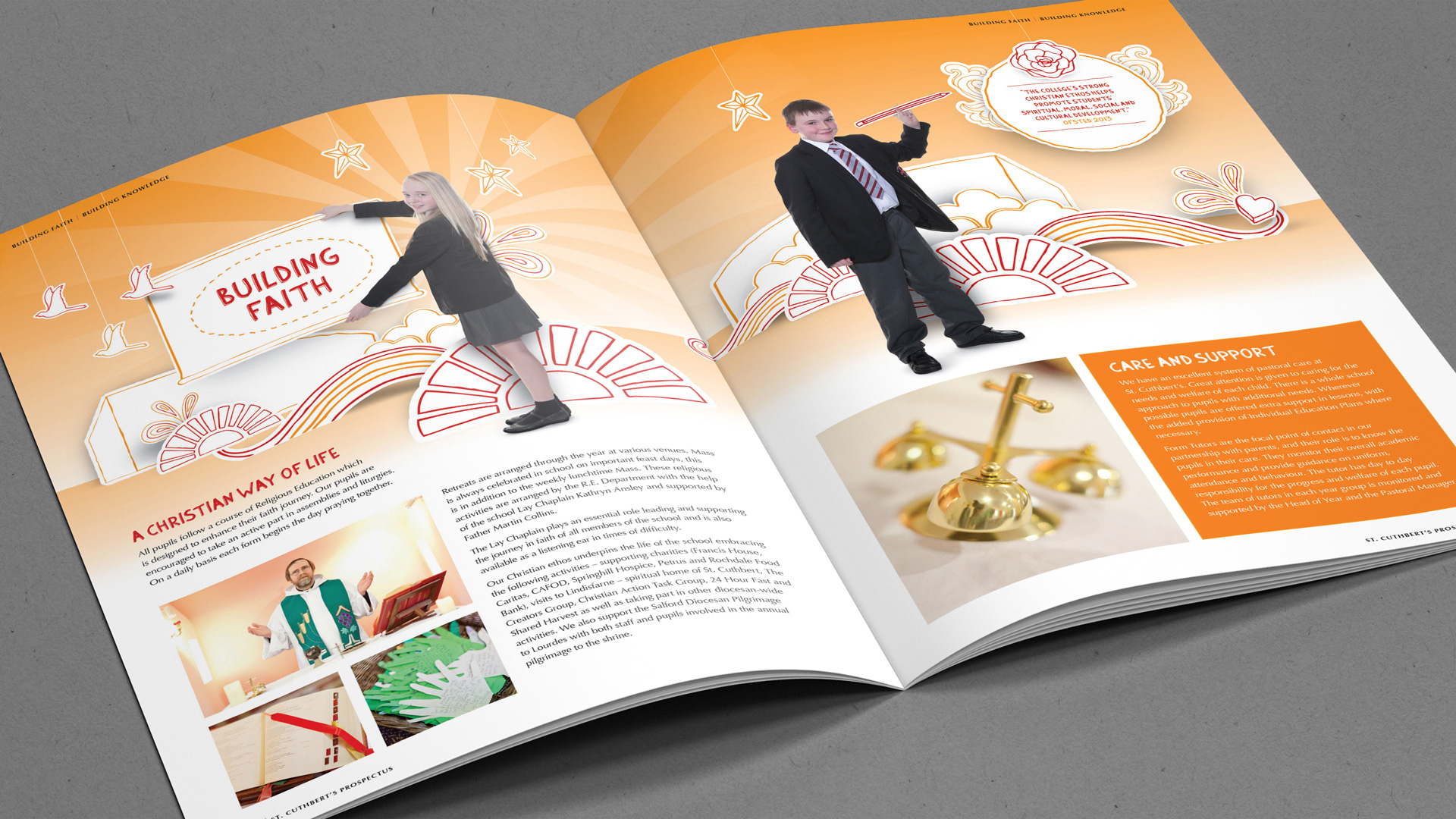 St Cuthberts RC School Prospectus Prospectus Spread 2