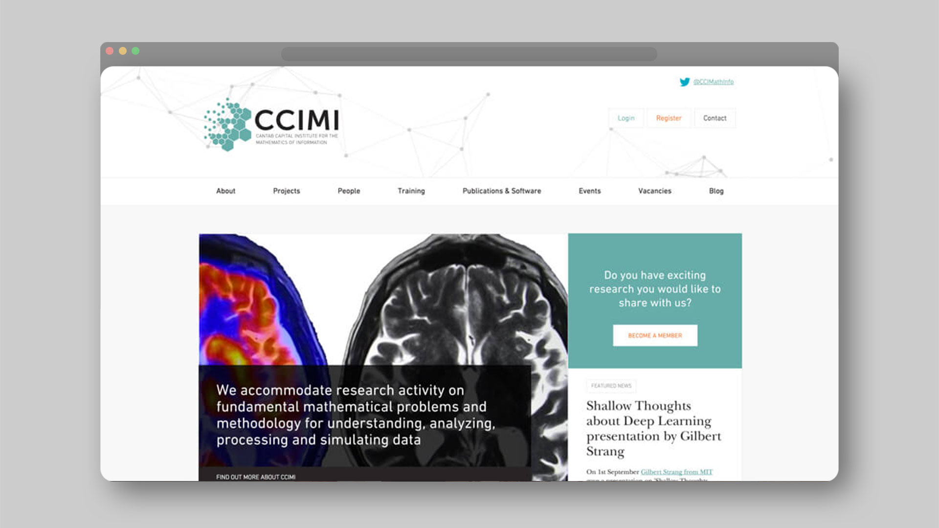 University of Cambridge CCIMI website homepage