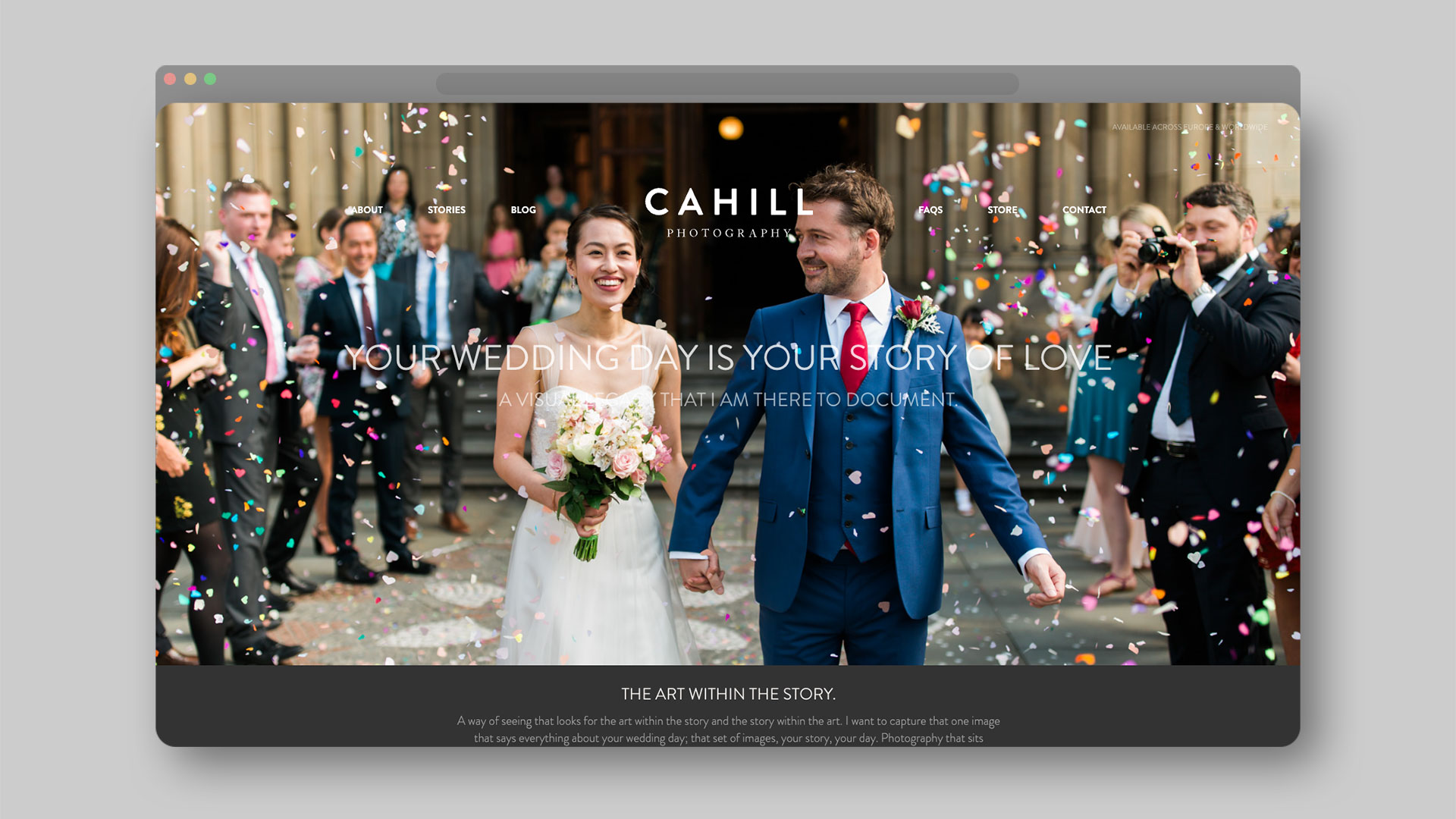 Cahill Photography homepage