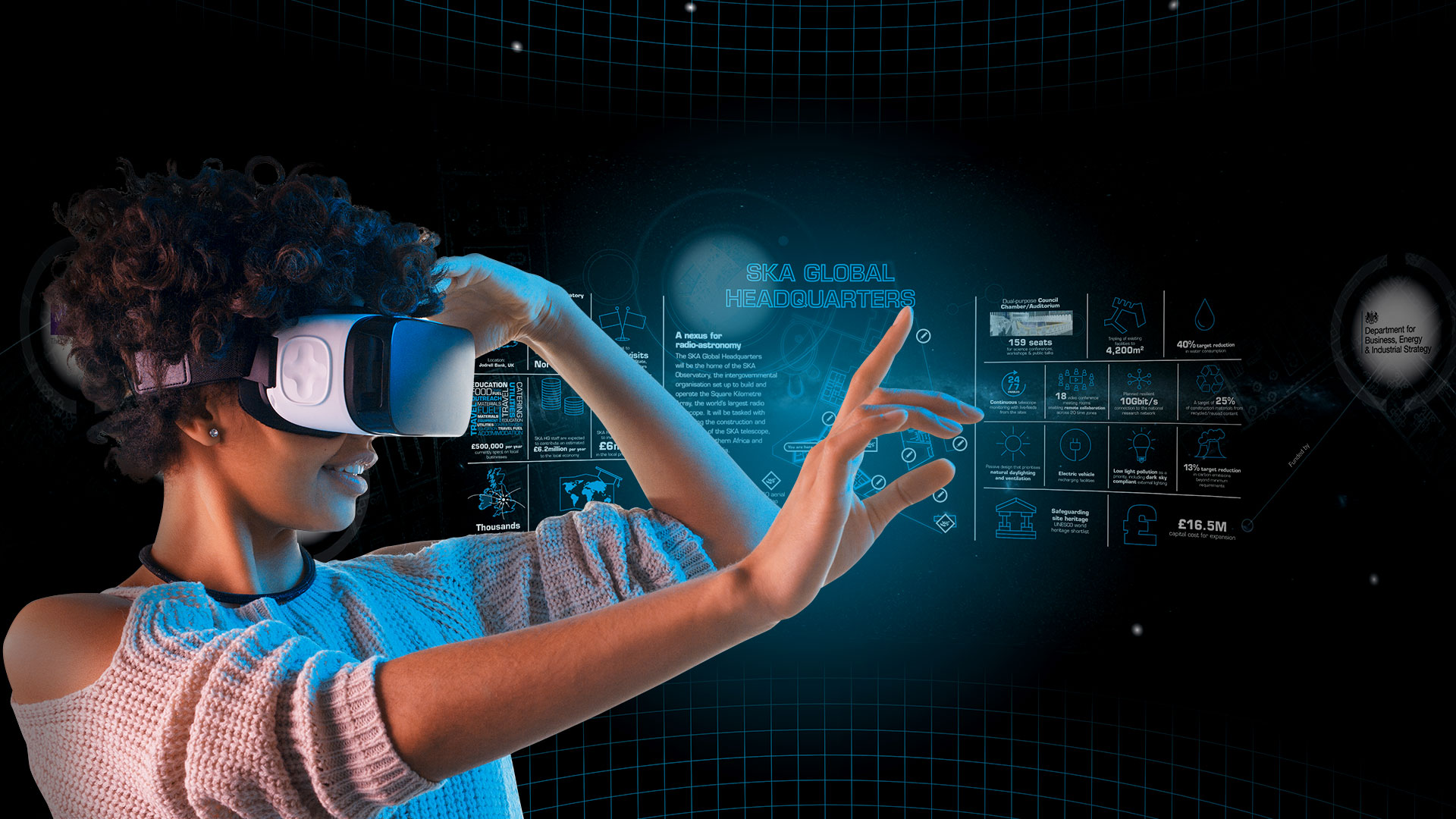 SKAO Virtual Reality Universe header