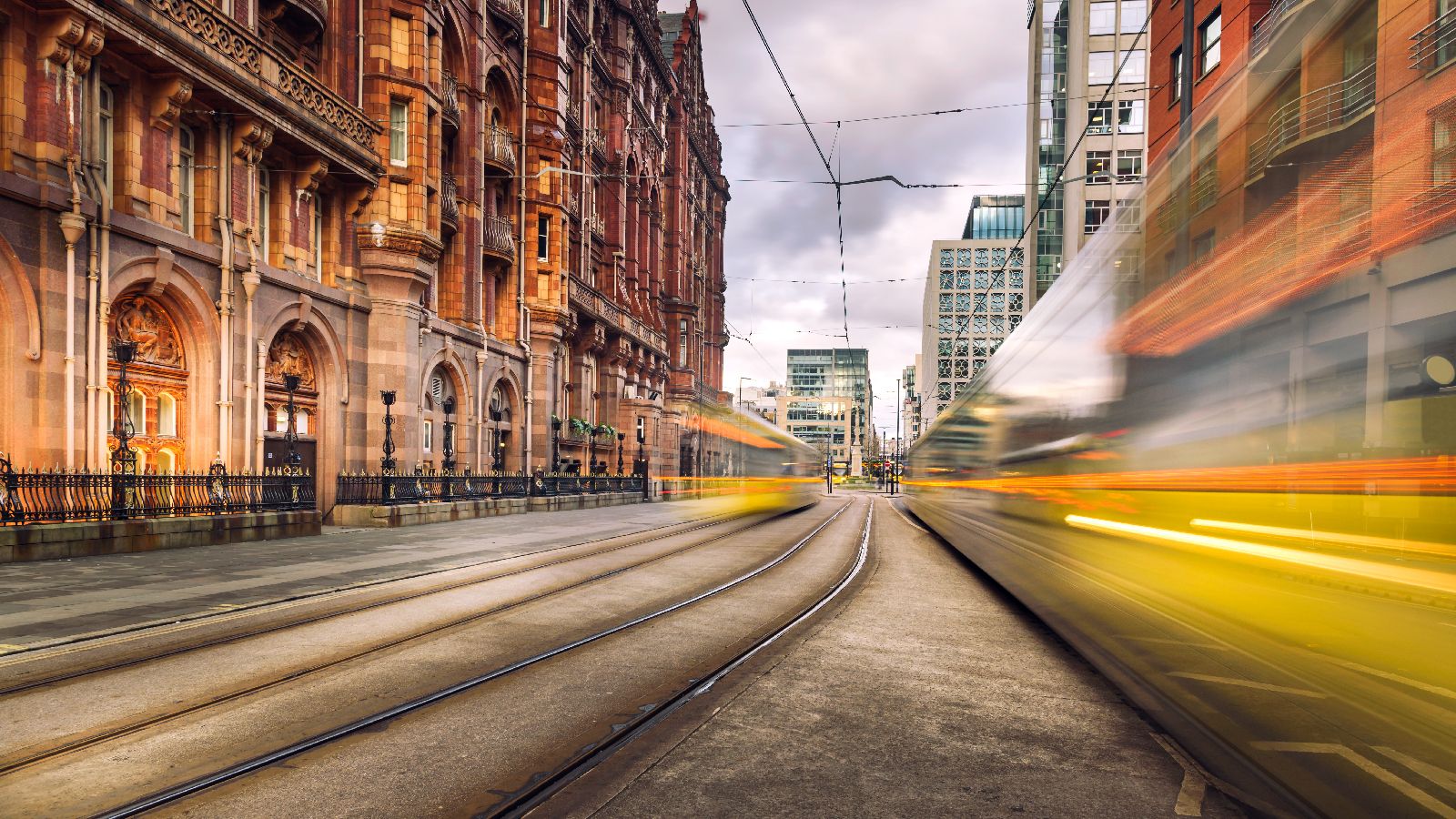 The cityscape of Manchester.