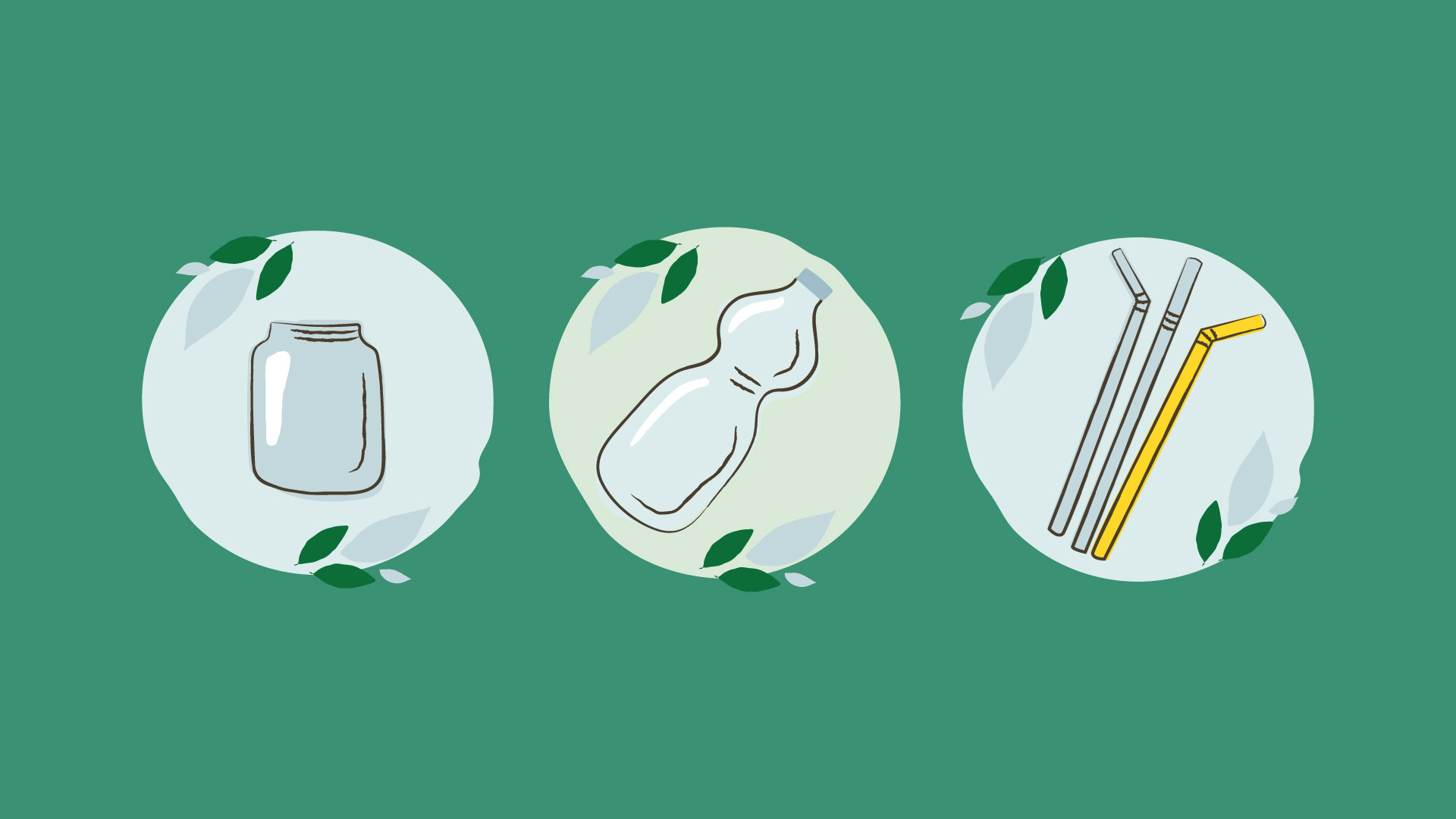 icons from recycling guide for schools.