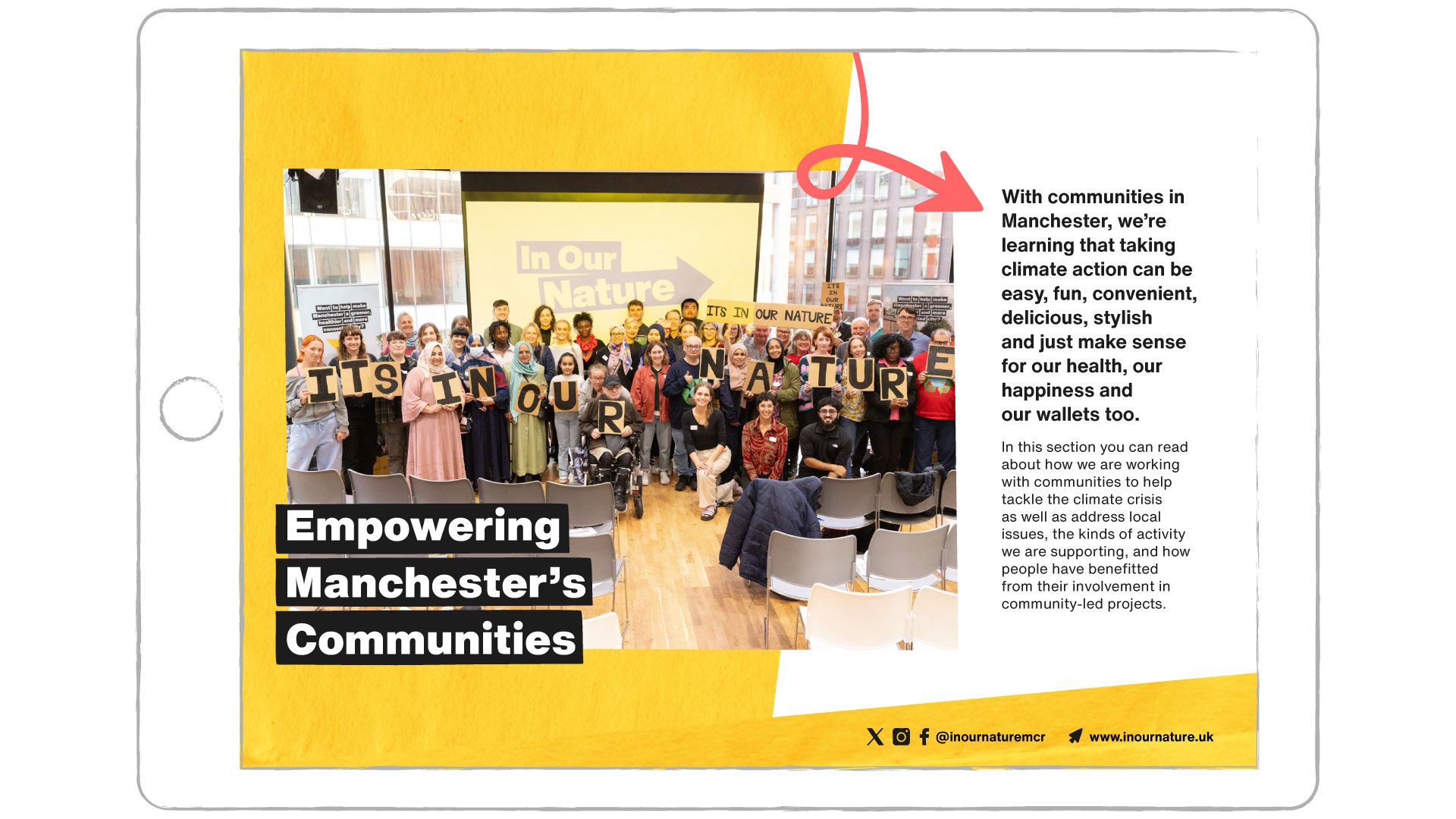 page with image from In Our Nature report.